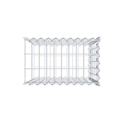 Opvokset gabion type 2 50 cm x 50 cm x 30 cm (L x H x D), maskestørrelse 5 cm x 10 cm, spiral