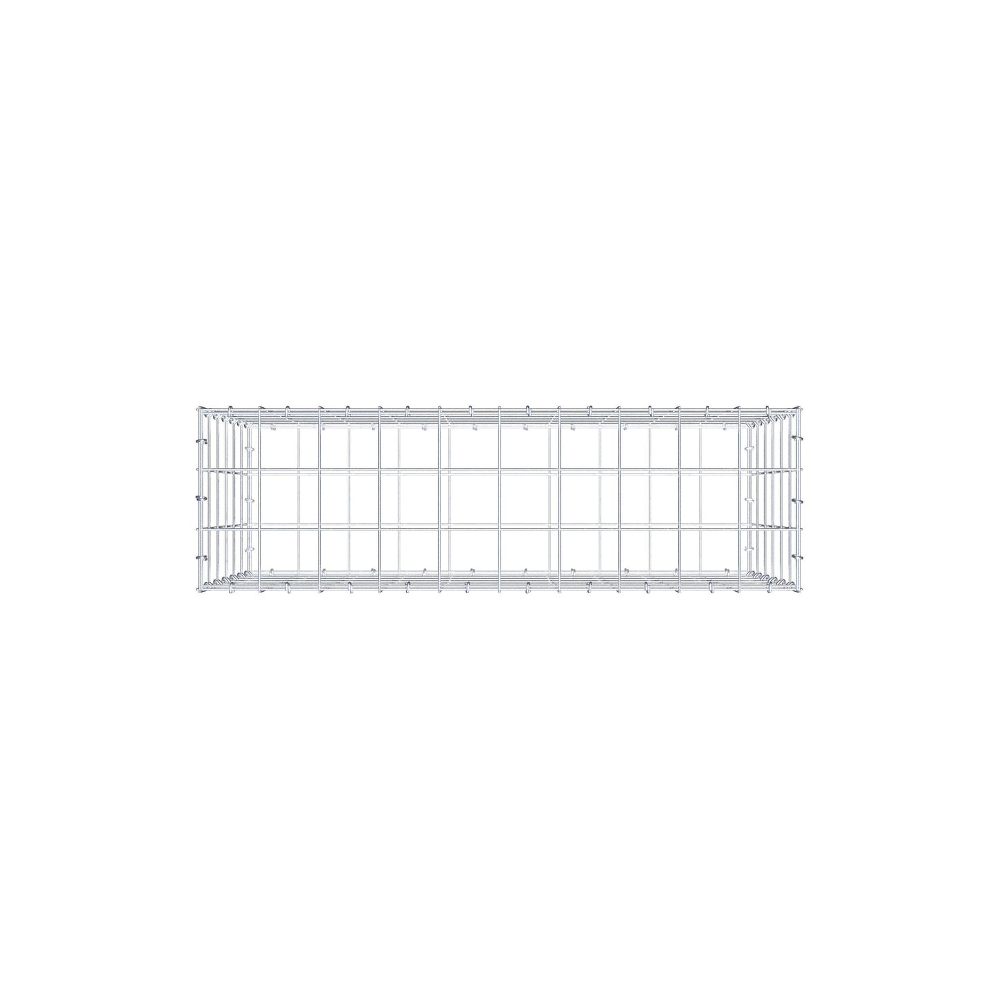 Gabbione 100 cm x 60 cm x 30 cm (L x H x P), maglia 10 cm x 10 cm, anello a C