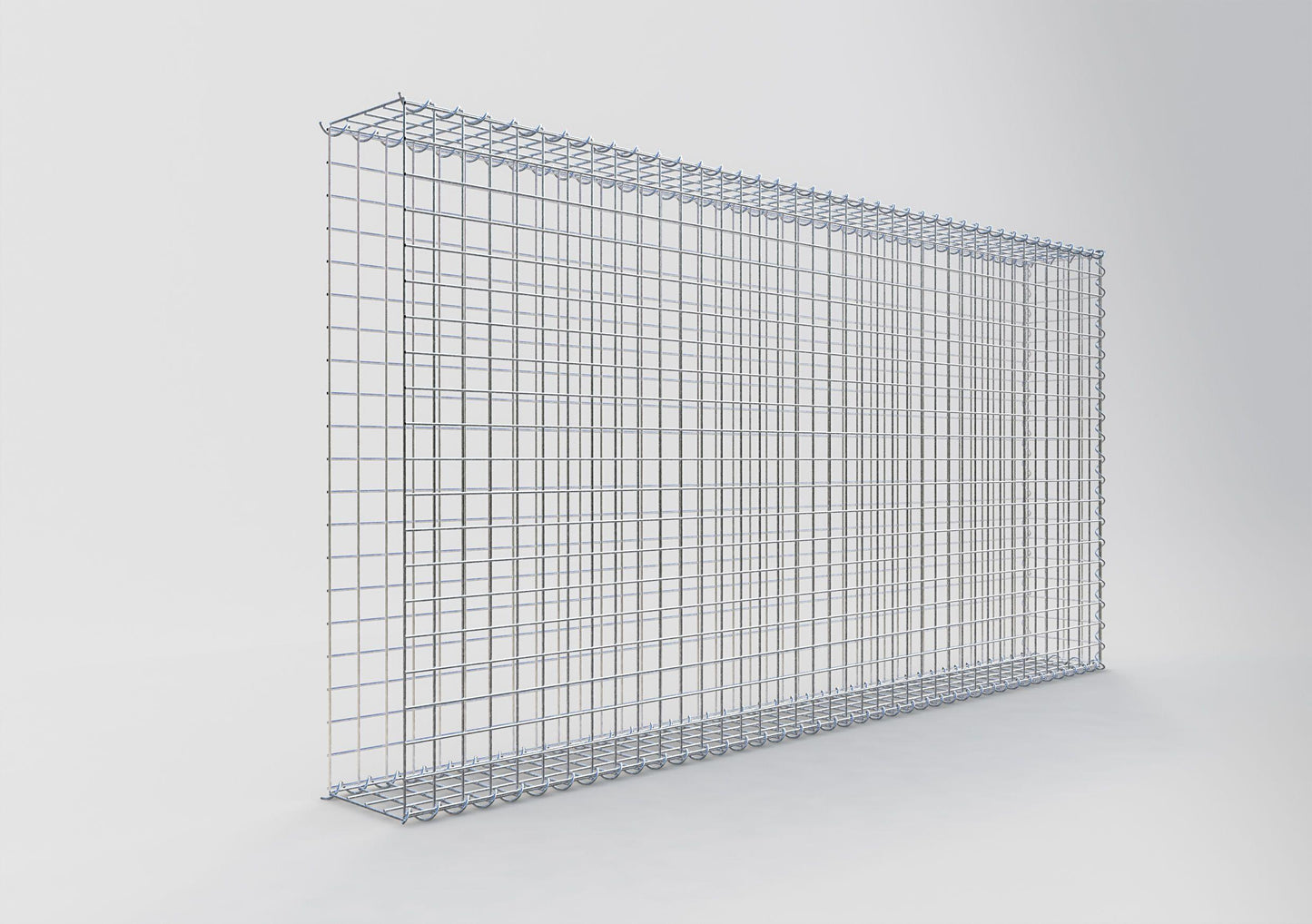 Add-on schanskorf type 2 200 cm x 100 cm x 20 cm (L x H x D), maaswijdte 5 cm x 5 cm, spiraalvormig