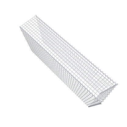 Add-on schanskorf type 4 200 cm x 100 cm x 40 cm (L x H x D), maaswijdte 5 cm x 10 cm, spiraalvormig