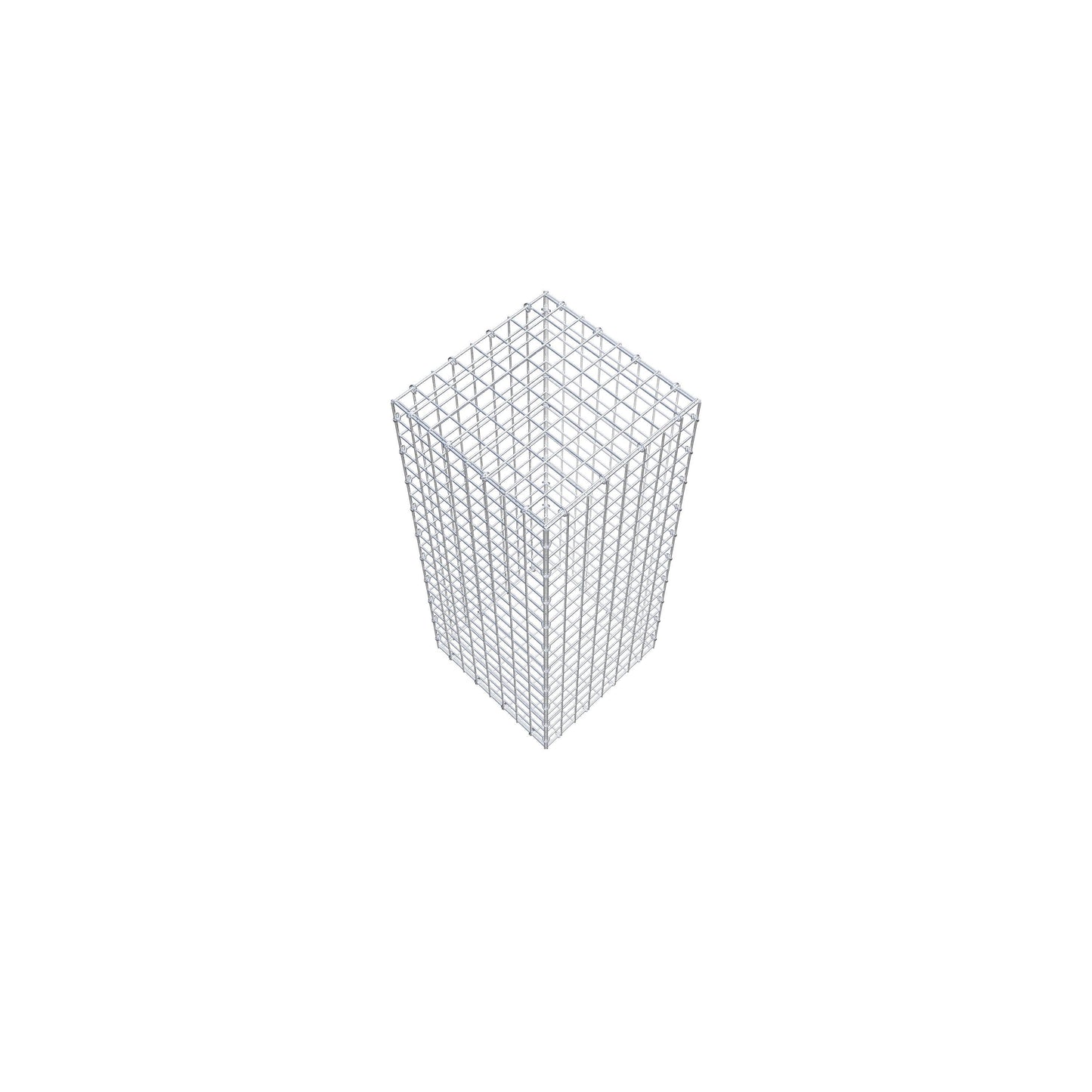 Gabion 100 cm x 40 cm x 40 cm (L x H x P), mailles 5 cm x 5 cm, anneau en C