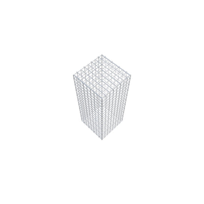 Gabion 100 cm x 40 cm x 40 cm (L x H x P), mailles 5 cm x 5 cm, anneau en C