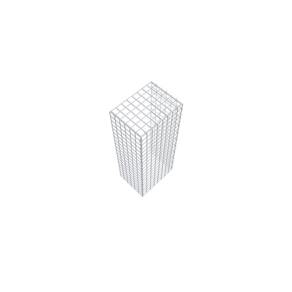 Gabião Tipo 4 100 cm x 30 cm x 40 cm (C x A x P), malhagem 5 cm x 5 cm, anel C