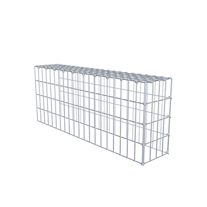 Fourche rapportée type 4 100 cm x 40 cm x 20 cm (L x H x P), mailles 5 cm x 10 cm, anneau C