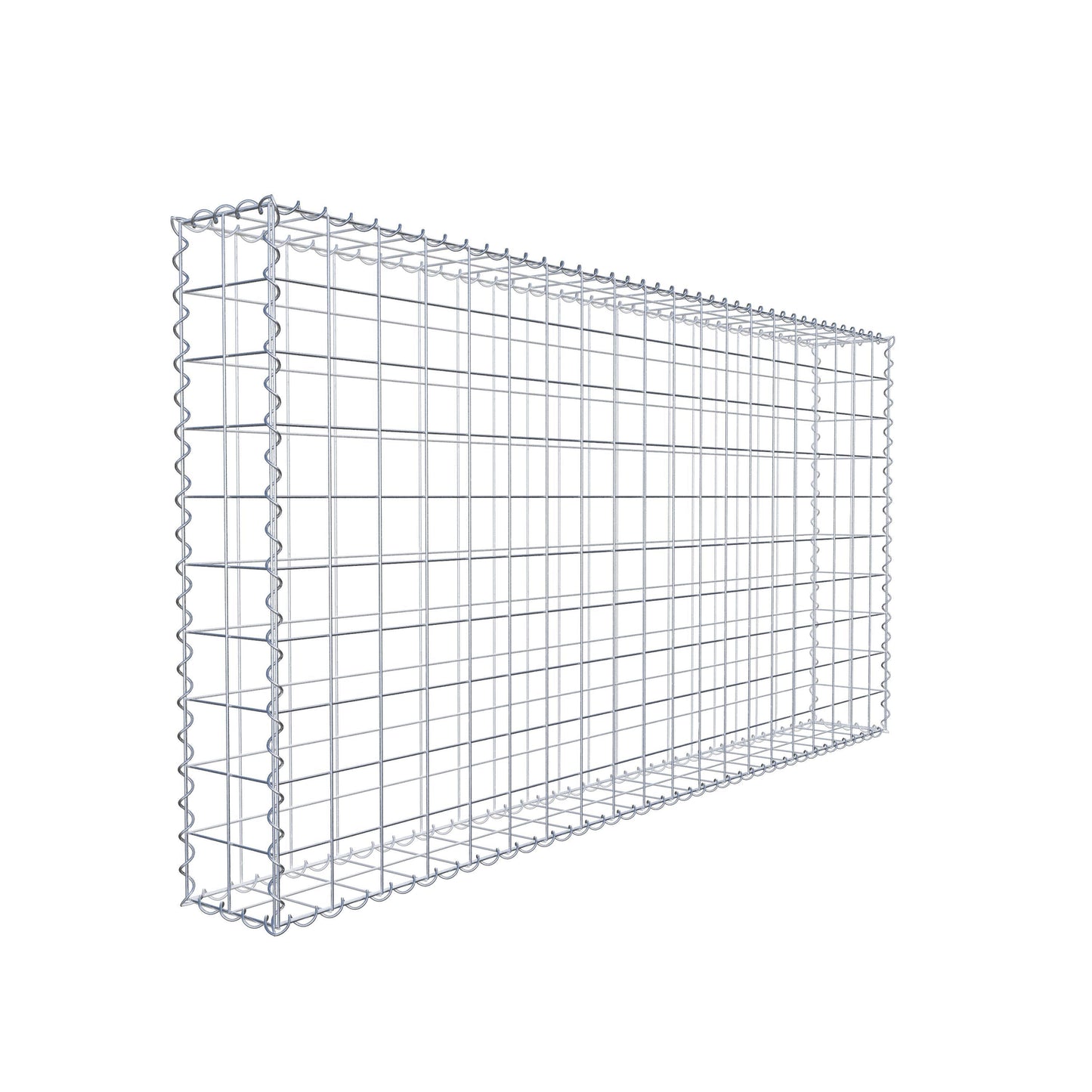 Gabione 200 cm x 100 cm x 20 cm (L x H x T), Maschenweite 10 cm x 10 cm, Spirale