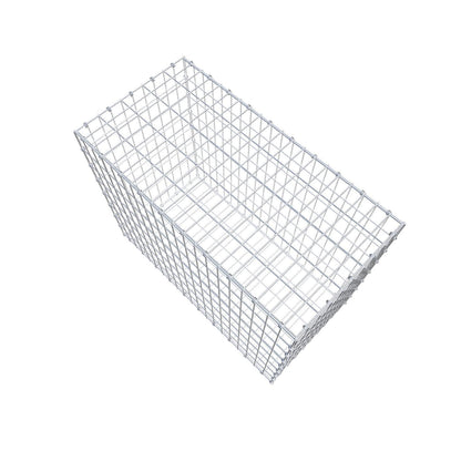Gabbione 100 cm x 80 cm x 50 cm (L x H x P), maglia 5 x 10 cm, anello a spirale