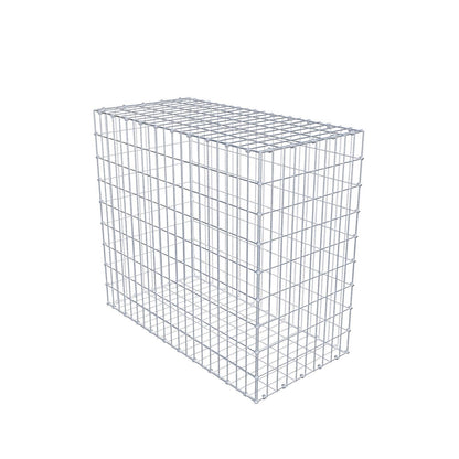 Gabione 100 cm x 90 cm x 50 cm (L x H x T), Maschenweite 5 x 10 cm, Spiralring