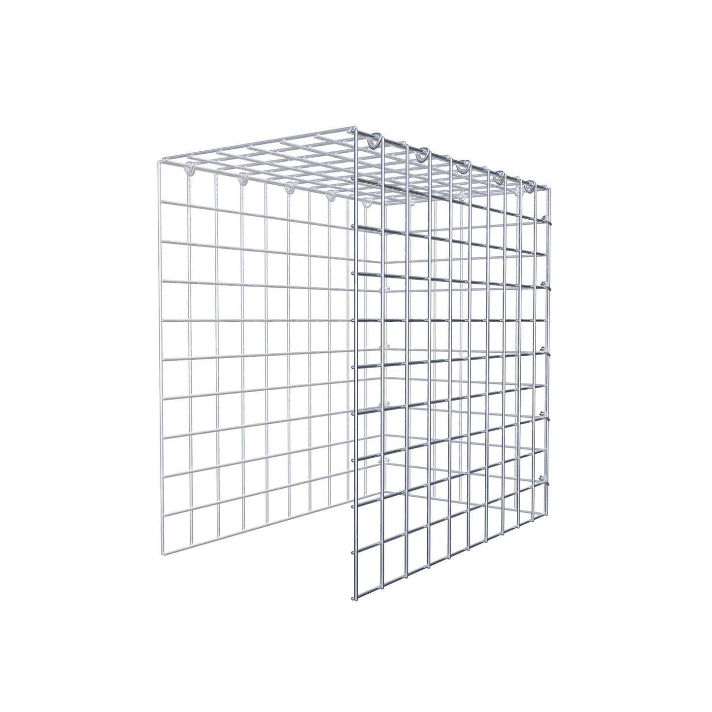 Gabião Tipo 4 50 cm x 50 cm x 30 cm (C x A x P), malhagem 5 cm x 5 cm, anel C