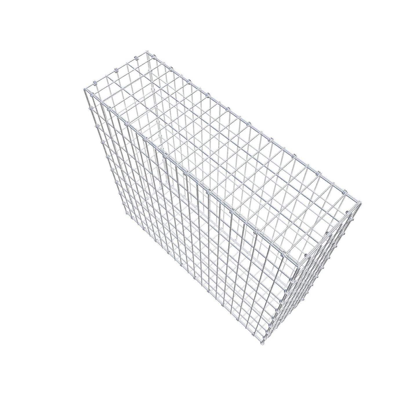 Gabione 100 cm x 90 cm x 30 cm (L x H x T), Maschenweite 5 x 10 cm, Spiralring