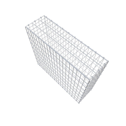 Gabione 100 cm x 90 cm x 30 cm (L x H x T), Maschenweite 5 x 10 cm, Spiralring