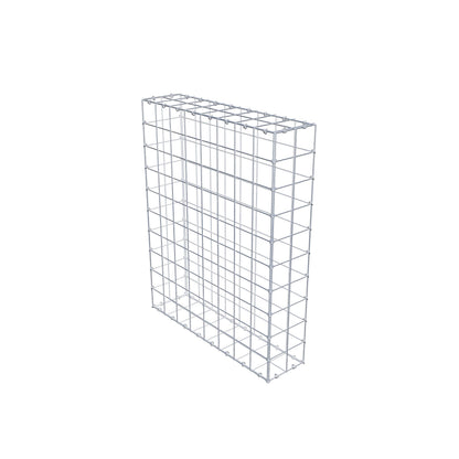 Gabion 100 cm x 80 cm x 20 cm (L x H x P), mailles 10 cm x 10 cm, anneau en C