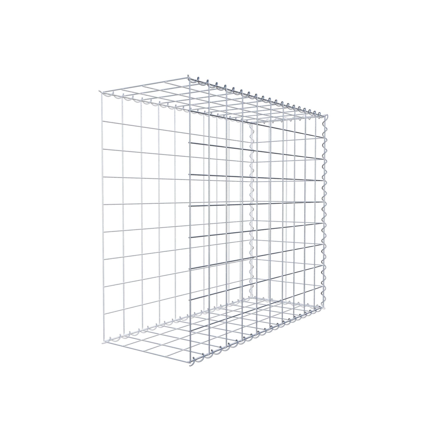 Gabião Tipo 2 100 cm x 90 cm x 40 cm (C x A x P), malhagem 10 cm x 10 cm, espiral