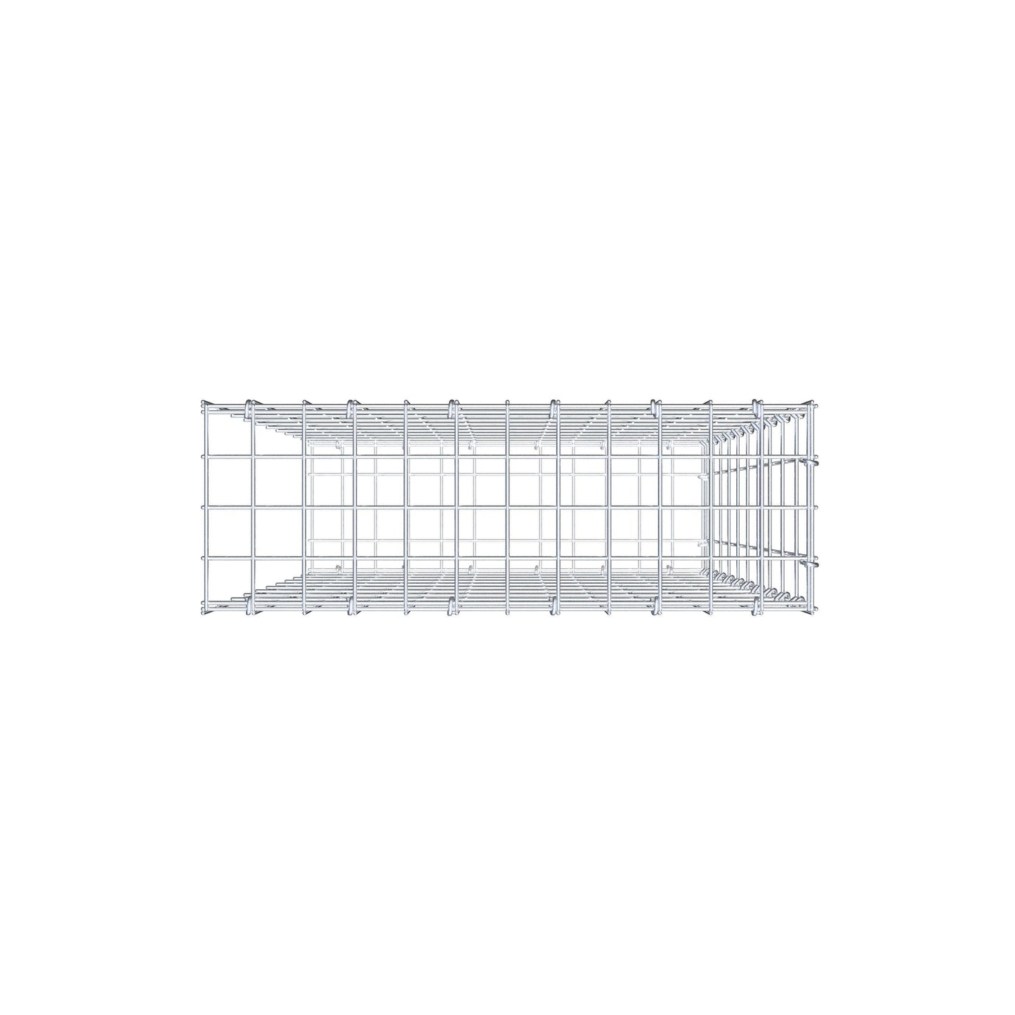 Pile aggiuntivo tipo 2 100 cm x 60 cm x 20 cm, maglia 5 cm x 10 cm, anello a C