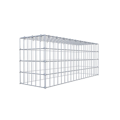 Gavión complementario de tipo 3 100 cm x 40 cm x 30 cm (largo x alto x fondo), malla 5 cm x 10 cm, anillo en C