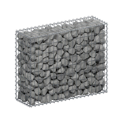 Gabion 100 cm x 80 cm x 30 cm (L x H x D), maskstorlek 5 cm x 10 cm, spiral