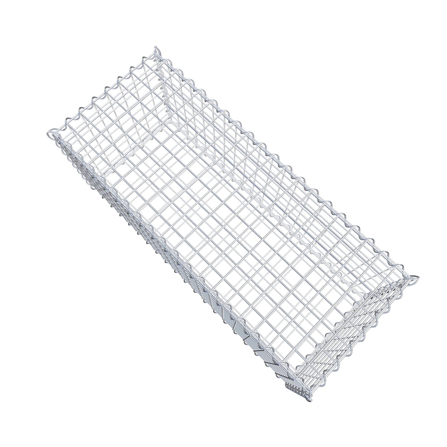 Set van 2 schanskorven 100 cm x 40 cm x 40 cm (L x H x D), maaswijdte 5 x 5 cm, spiraalvormig