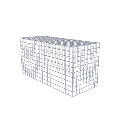 Type 3 oplegkorf 100 cm x 50 cm x 40 cm (L x H x D), maaswijdte 5 cm x 5 cm, C-ring