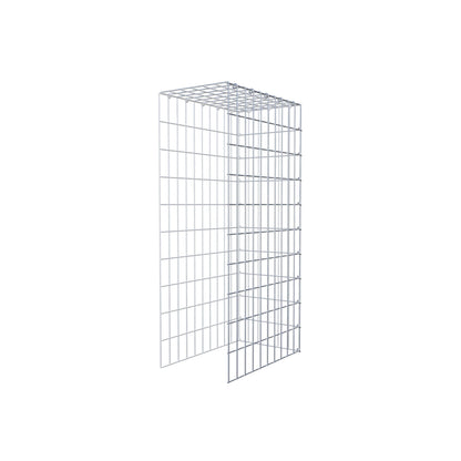 Type 4 oplegkorf 100 cm x 50 cm x 30 cm (L x H x D), maaswijdte 5 cm x 10 cm, C-ring