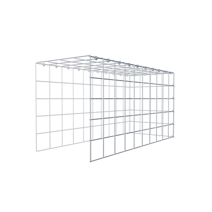 Gavión complementario de tipo 4 100 cm x 50 cm x 40 cm (L x A x P), malla 10 cm x 10 cm, anillo en C