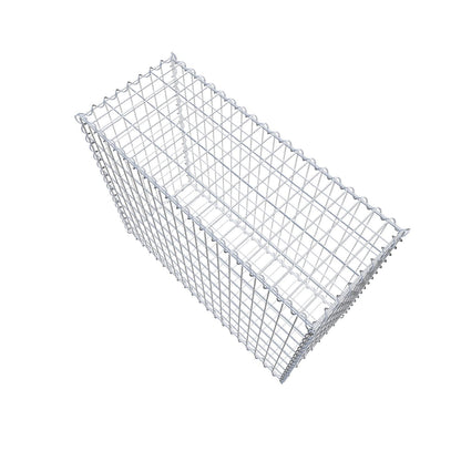 Gabião 100 cm x 80 cm x 40 cm (C x A x P), malhagem 5 cm x 10 cm, espiral