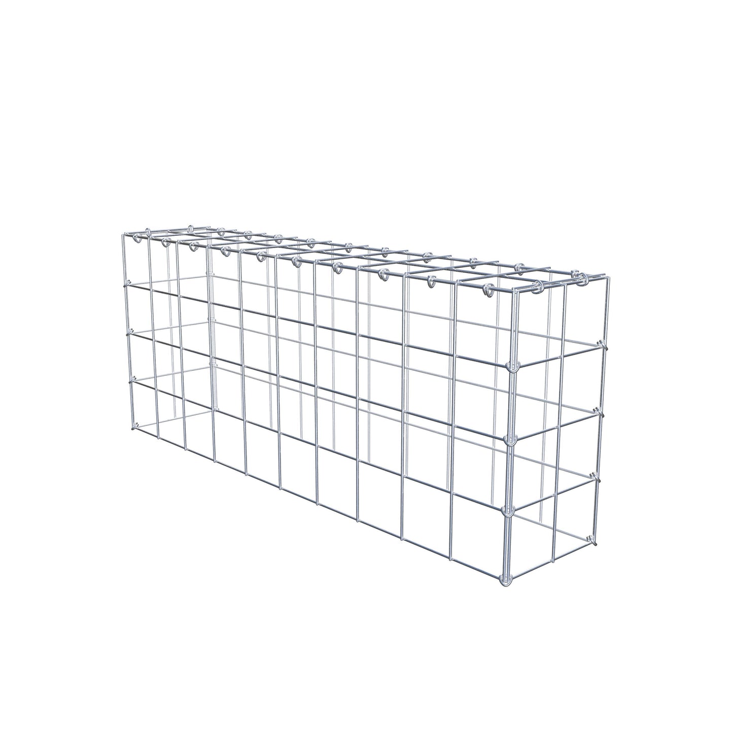 Type 3 oplegkorf 100 cm x 40 cm x 20 cm (L x H x D), maaswijdte 10 cm x 10 cm, C-ring