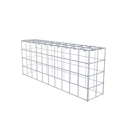 Type 3 oplegkorf 100 cm x 40 cm x 20 cm (L x H x D), maaswijdte 10 cm x 10 cm, C-ring