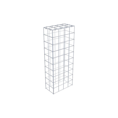Gabião Tipo 3 100 cm x 20 cm x 40 cm (C x A x P), malhagem 10 cm x 10 cm, anel C