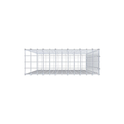 Gabbione aggiuntivo tipo 2 100 cm x 60 cm x 20 cm (L x A x P), maglia 5 cm x 5 cm, anello a C