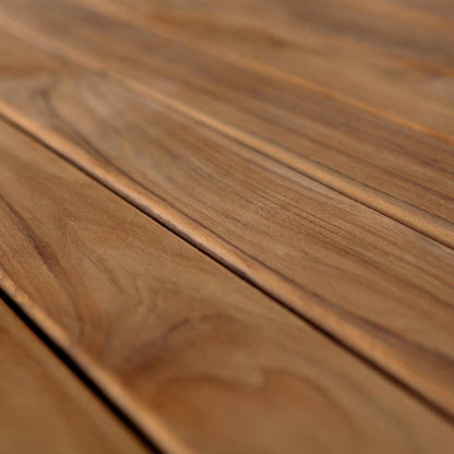 Hout TEAK voor bank 4 blanks 115 x 9 x 2 cm