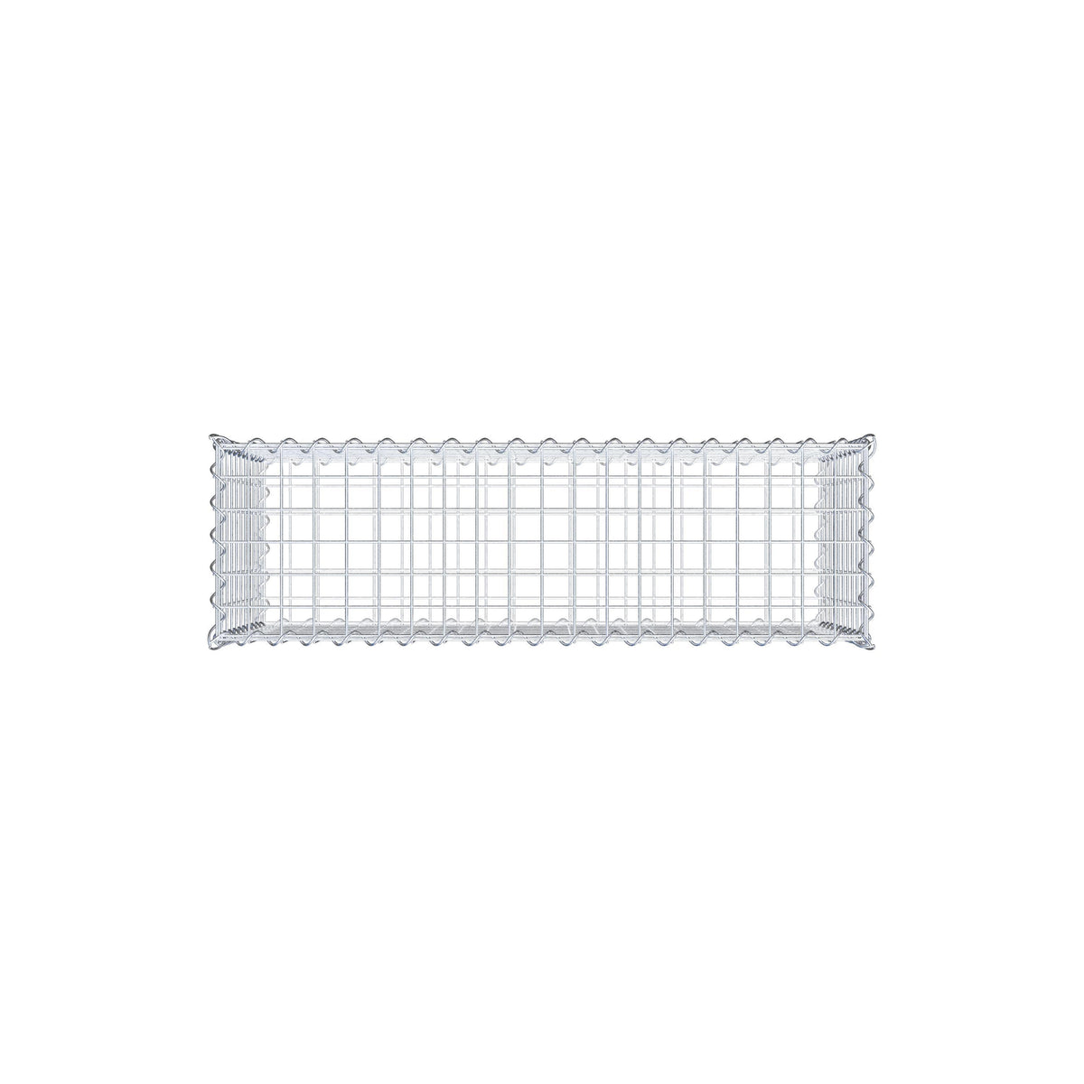 Gabbione 100 cm x 50 cm x 30 cm (L x H x P), maglia 5 cm x 5 cm, spirale