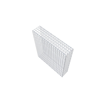 Monteret gabion type 2 100 cm x 90 cm x 20 cm (L x H x D), maskestørrelse 5 cm x 5 cm, C-ring