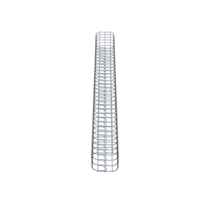Coluna de gabião quadrada 17 cm x 17 cm, 160 cm de altura, PM 5 cm x 5 cm