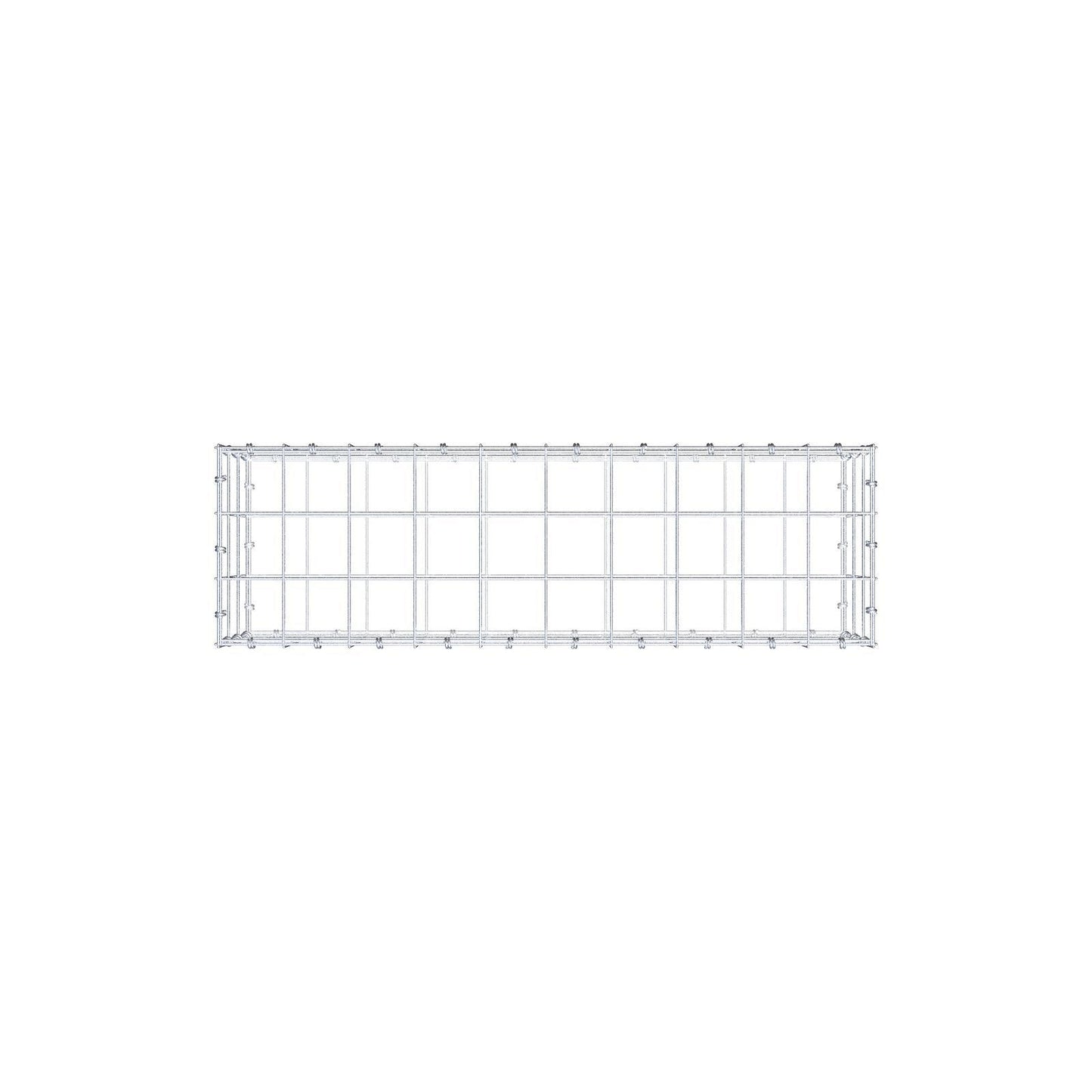 Schanskorf 100 cm x 30 cm x 30 cm (L x H x D), maaswijdte 10 x 10 cm, spiraalring