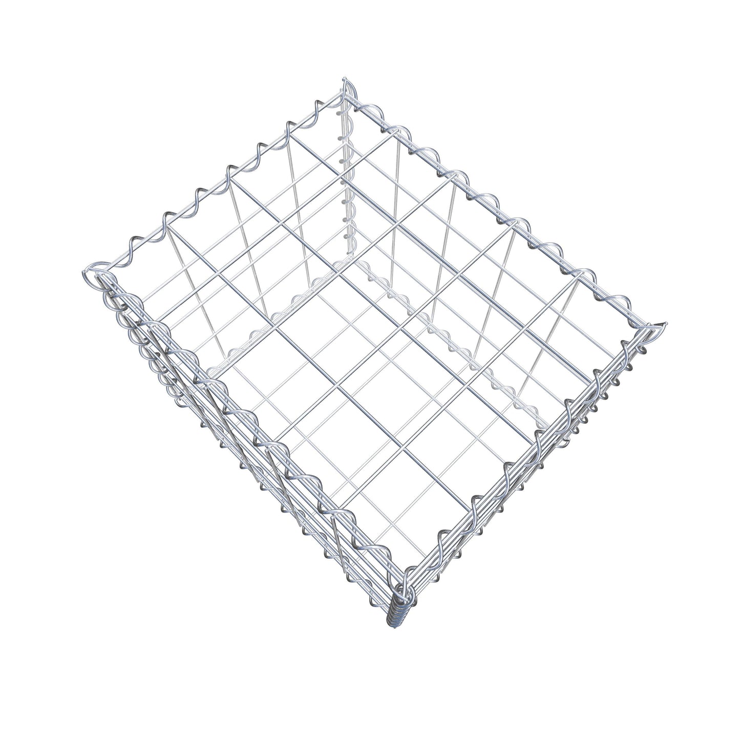 Gabion 50 cm x 40 cm x 40 cm (L x H x D), maskstorlek 10 cm x 10 cm, spiral