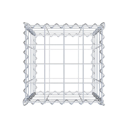 Gabion 40 cm x 40 cm x 40 cm (L x H x P), mailles 10 cm x 10 cm, spirale