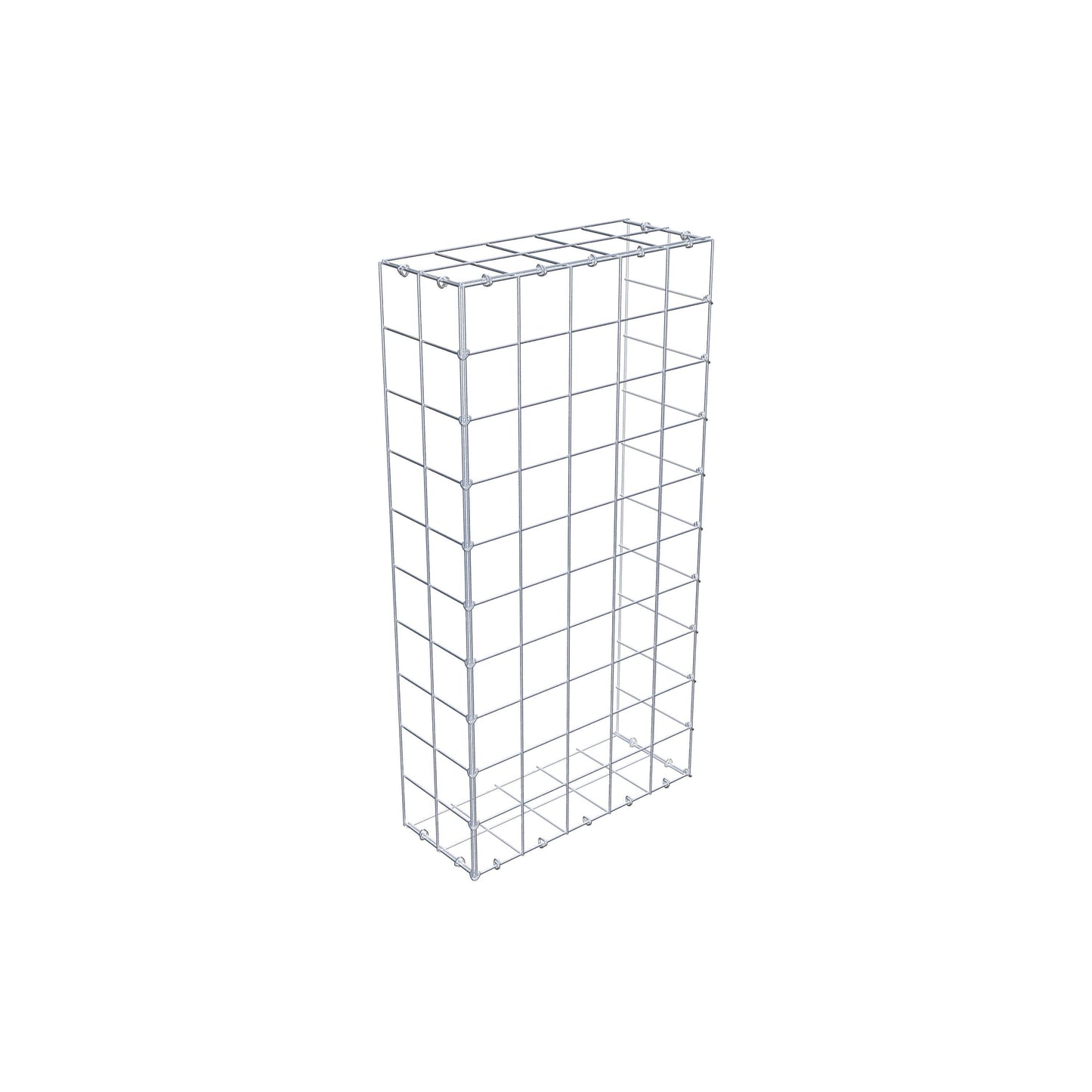 Gabbione aggiuntivo di tipo 2 100 cm x 20 cm x 50 cm (L x A x P), maglia 10 cm x 10 cm, anello a C