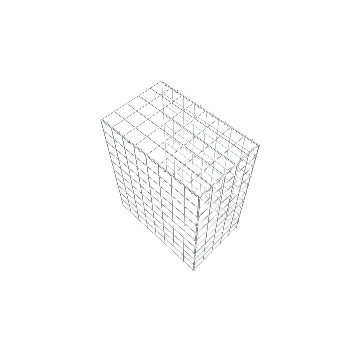 Gavión complementario de tipo 4 100 cm x 80 cm x 50 cm (L x A x P), malla 10 cm x 10 cm, anillo en C