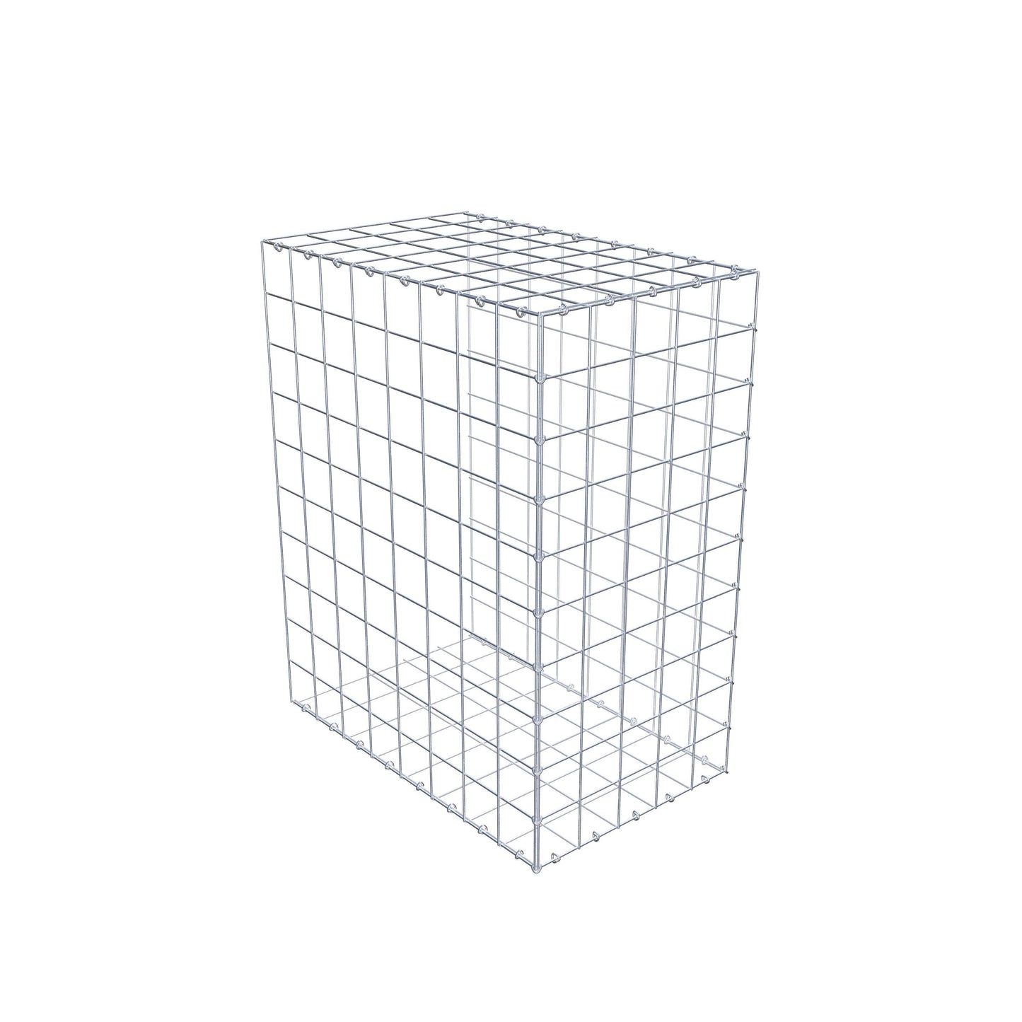 Gabião Tipo 2 100 cm x 80 cm x 50 cm (C x A x P), malhagem 10 cm x 10 cm, anel C