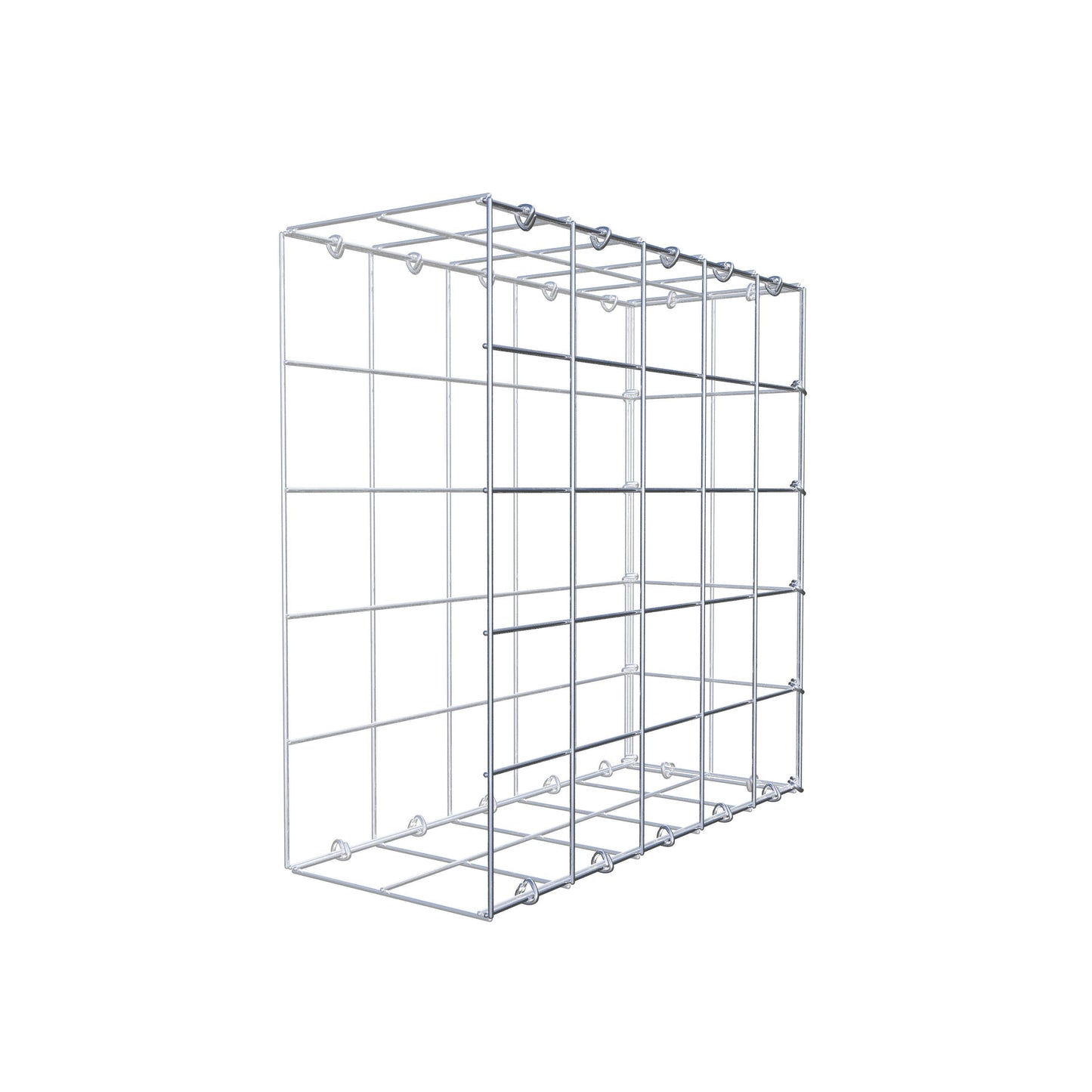 Anbaugabione Typ 2 50 cm x 50 cm x 20 cm (L x H x T), Maschenweite 10 cm x 10 cm, C-Ring