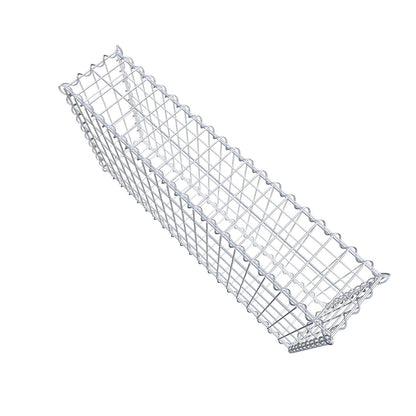 Gabbione 100 cm x 50 cm x 20 cm (L x H x P), maglia 5 cm x 10 cm, spirale
