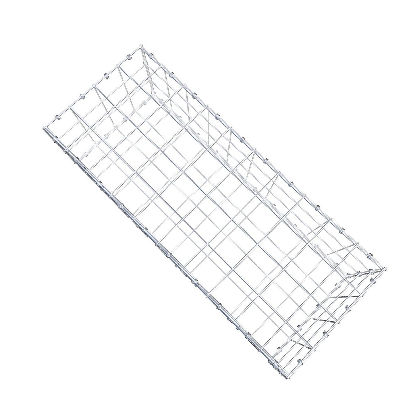 Schanskorf 100 cm x 30 cm x 40 cm (L x H x D), maaswijdte 10 x 10 cm, spiraalring