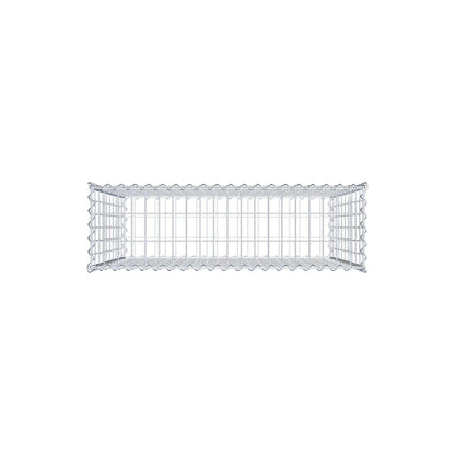 Set van 2 schanskorven 100 cm x 100 cm x 30 cm (L x H x D), maaswijdte 5 x 10 cm, spiraalvormig