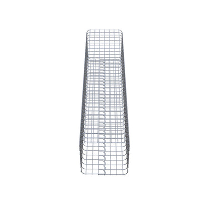 Colonne de gabion carrée 37 cm x 37 cm, 160 cm de hauteur, MW 5 cm x 5 cm