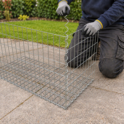 Gabion 100 cm x 60 cm x 50 cm (L x H x P), mailles 5 cm x 10 cm, spirale