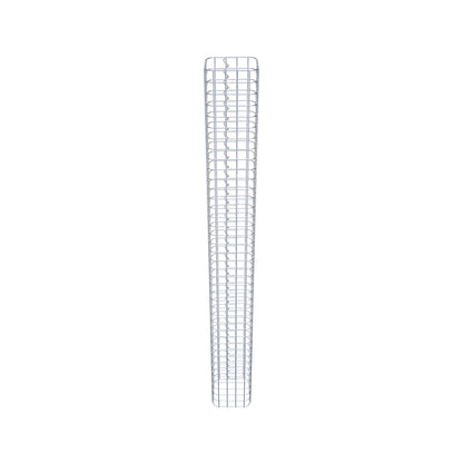 Columna rectangular de gaviones galvanizados en caliente, 22 cm x 22 cm, 200 cm de altura, MW 5 cm x 5 cm