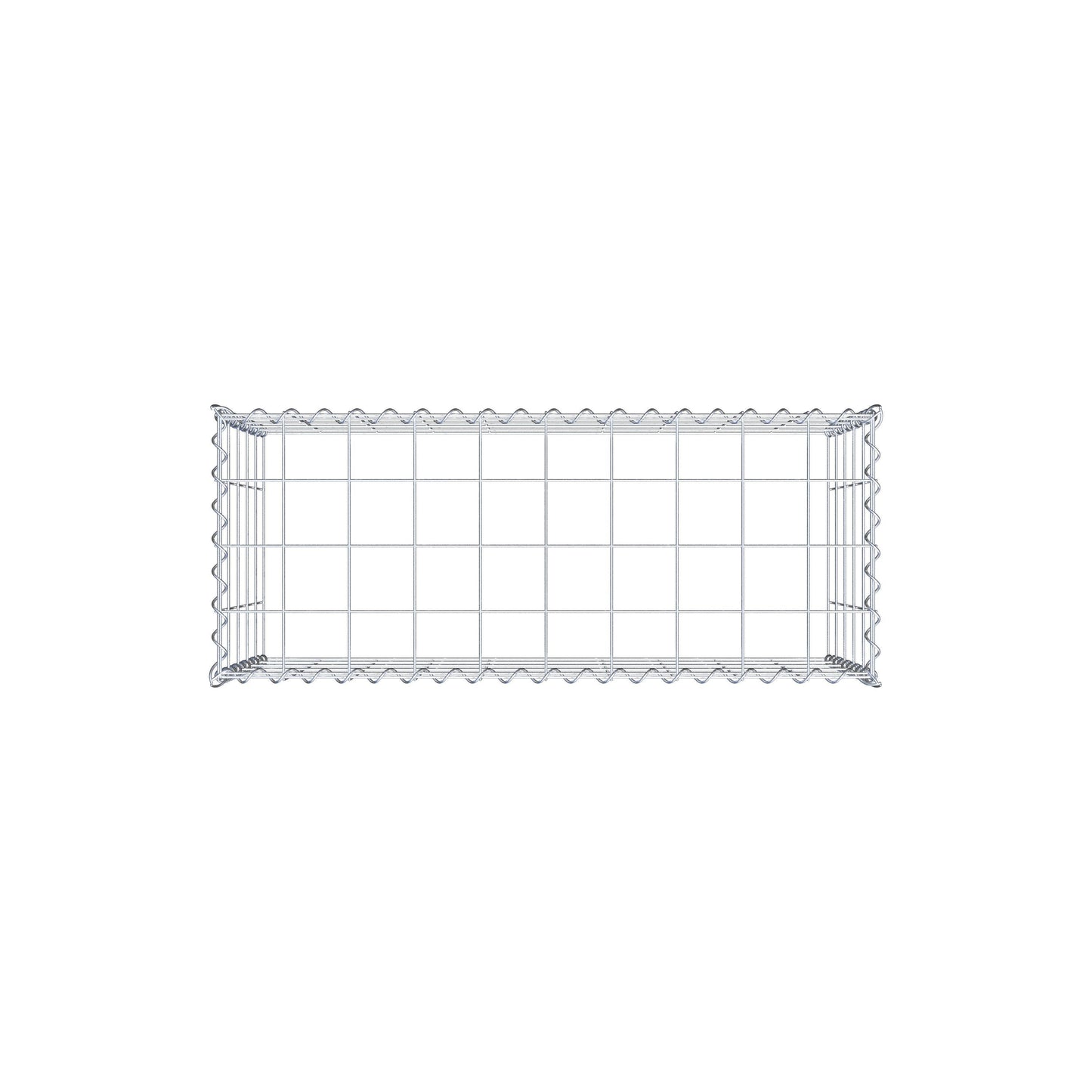 Anbaugabione Typ 3 100 cm x 50 cm x 40 cm (L x H x T), Maschenweite 10 cm x 10 cm, Spirale