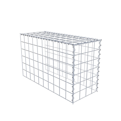 Extra gabion typ 4 100 cm x 60 cm x 40 cm (L x H x D), maskstorlek 10 cm x 10 cm, spiral