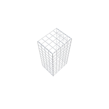 Monteret gabion type 2 100 cm x 40 cm x 50 cm (L x H x D), maskestørrelse 10 cm x 10 cm, C-ring