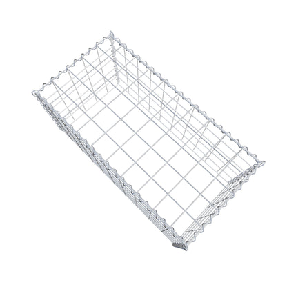 Aangegroeide schanskorf type 3 100 cm x 50 cm x 50 cm (L x H x D), maaswijdte 10 cm x 10 cm, spiraal