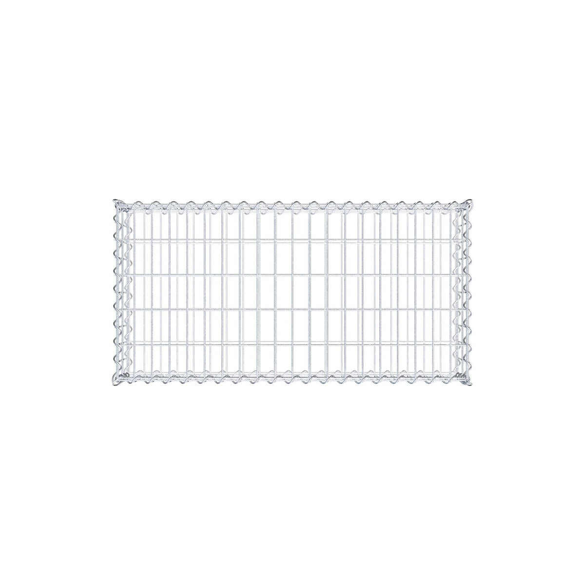 Gabion 100 cm x 20 cm x 50 cm (L x H x P), mailles 5 cm x 10 cm, spirale